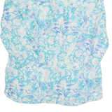 Womens Printed Shirt Blue 3/4 Sleeve Paisley S