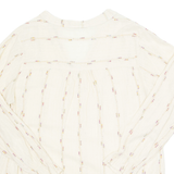 Womens Top Beige V-Neck Long Sleeve L