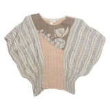 Womens Top Beige V-Neck M