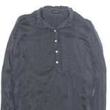 Womens Top Grey Long Sleeve L