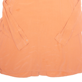 Womens Blouse Orange V-Neck Long Sleeve 4XL