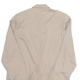 Womens Blouse Brown V-Neck Long Sleeve L