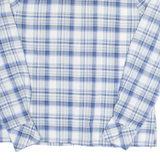 Womens Printed Shirt Blue Long Sleeve Check M