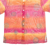 Sheer Womens Shirt Orange L