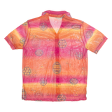 Sheer Womens Shirt Orange L