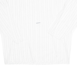 Womens Top White Long Sleeve Striped L
