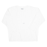 Womens Top White Long Sleeve Striped L