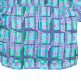 Womens Printed Blouse Blue Check L