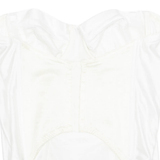 Womens Corset White Strapless XS