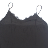 ZARA Womens Vest Black Sleeveless XL
