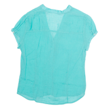 ZARA Womens Blouse Blue V-Neck M