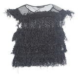 ZARA Womens Top Black S