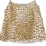 ZARA Womens Printed Vest Brown Sleeveless Animal Print XS