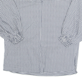 ZARA Womens Printed Top Black 3/4 Sleeve Check XS