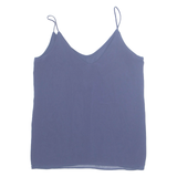 ZARA Womens Vest Blue Sleeveless XS