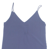 ZARA Womens Vest Blue Sleeveless XS