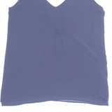ZARA Womens Vest Blue Sleeveless XS
