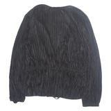 ZARA Womens Top Black V-Neck Long Sleeve L