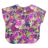 Womens Printed Top Pink Floral L