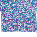 Womens Printed Top Blue Crazy Pattern M