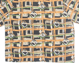 Womens Printed Top Brown Crazy Pattern L