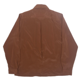 Womens Shirt Brown Collared Long Sleeve S