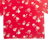 Womens Printed Top Red Floral M