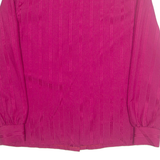 Womens Shirt Pink Collared Long Sleeve L