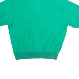 LINDSEY BLAKE Womens Cropped Shirt Green Collared M