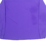 Womens Blouse Purple High Neck Long Sleeve L