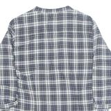 ZARA Womens Printed Blouse Grey V-Neck 3/4 Sleeve Check UK 14