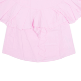 ZARA Womens Cropped Blouse Pink S