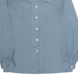 Womens Shirt Blue Collared Long Sleeve M