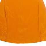 YUKALI Womens Blouse Orange High Neck Long Sleeve L