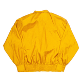 SUSAN HUTTON Elasticated Hem Womens Blouse Orange High Neck Long Sleeve M