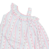 Womens Printed Blouse Blue Sleeveless Striped S