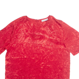 Womens Printed Top Red L