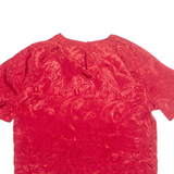 Womens Printed Top Red L