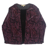 NOTATIONS Womens Printed Blouse Purple Long Sleeve Paisley XL