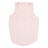 ZARA Womens Vest Pink V-Neck S