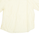 Sheer Womens Shirt Yellow Collared Silk UK 18