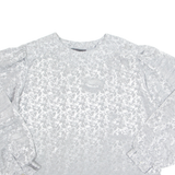 Womens Printed Top Grey Long Sleeve XL