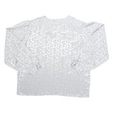 Womens Printed Top Grey Long Sleeve XL