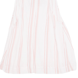 MNG SUIT Tie Neck Womens Printed Vest Pink V-Neck Striped XS