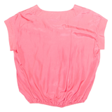 LIMITED COLLECTION Elasticated Hem Womens Top Pink M