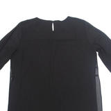 CANADA Womens Blouse Black Long Sleeve L