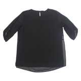 CANADA Womens Blouse Black Long Sleeve L