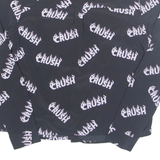 CROPP Crush Womens Cropped Shirt Black Collared Long Sleeve XS