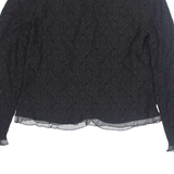 ELLA ROSE Womens Blouse Black V-Neck Long Sleeve XL