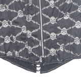 Skull And Bones Womens Printed Corset Black Crazy Pattern XL